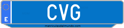 Matrícula de taxi CVG