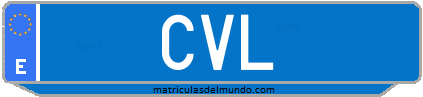 Matrícula de taxi CVL