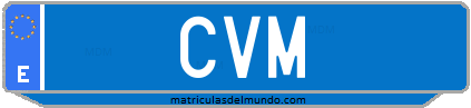 Matrícula de taxi CVM