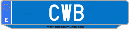 Matrícula de taxi CWB