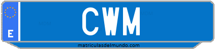 Matrícula de taxi CWM