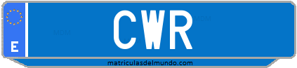 Matrícula de taxi CWR