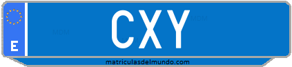 Matrícula de taxi CXY