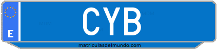 Matrícula de taxi CYB