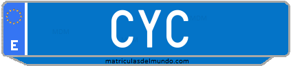 Matrícula de taxi CYC