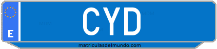 Matrícula de taxi CYD