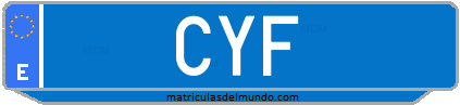 Matrícula de taxi CYF