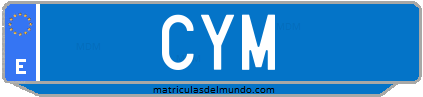 Matrícula de taxi CYM