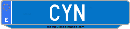 Matrícula de taxi CYN