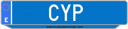 Matrícula de taxi CYP