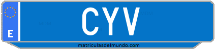 Matrícula de taxi CYV