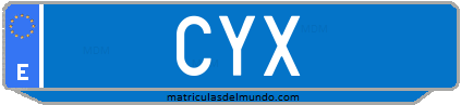 Matrícula de taxi CYX