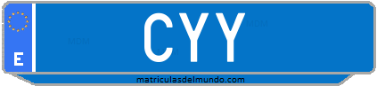 Matrícula de taxi CYY