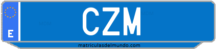 Matrícula de taxi CZM