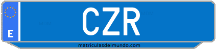 Matrícula de taxi CZR