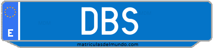 Matrícula de taxi DBS