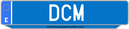 Matrícula de taxi DCM