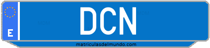 Matrícula de taxi DCN