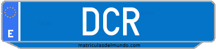 Matrícula de taxi DCR