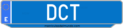 Matrícula de taxi DCT