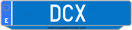 Matrícula de taxi DCX