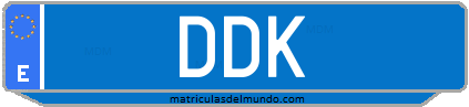 Matrícula de taxi DDK