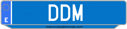 Matrícula de taxi DDM