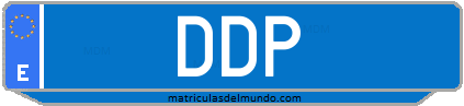 Matrícula de taxi DDP