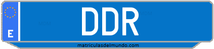 Matrícula de taxi DDR