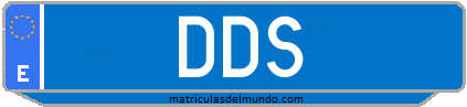 Matrícula de taxi DDS
