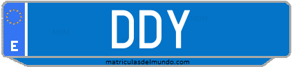 Matrícula de taxi DDY