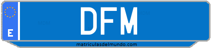 Matrícula de taxi DFM