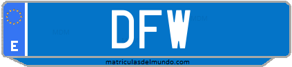 Matrícula de taxi DFW