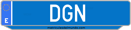 Matrícula de taxi DGN