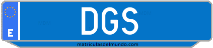 Matrícula de taxi DGS