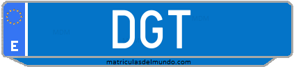 Matrícula de taxi DGT