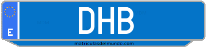 Matrícula de taxi DHB