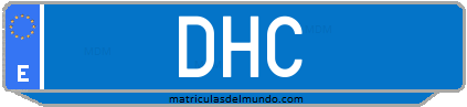 Matrícula de taxi DHC