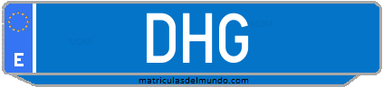 Matrícula de taxi DHG