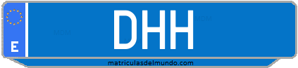 Matrícula de taxi DHH