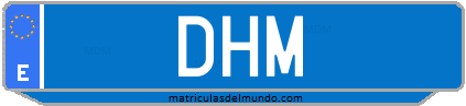 Matrícula de taxi DHM