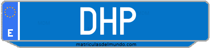 Matrícula de taxi DHP