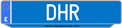 Matrícula de taxi DHR