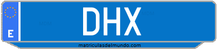 Matrícula de taxi DHX