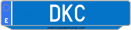 Matrícula de taxi DKC
