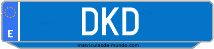 Matrícula de taxi DKD