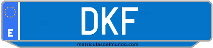 Matrícula de taxi DKF