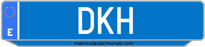 Matrícula de taxi DKH