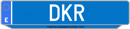 Matrícula de taxi DKR