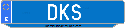 Matrícula de taxi DKS